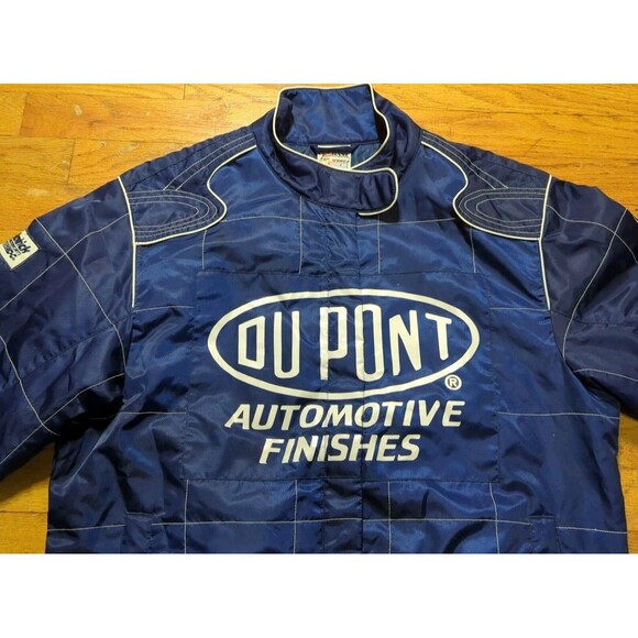 Vintage 90s Chase Authentics Jeff Gordon Dupont #24 NASCAR Jacket Women's Sz L - Picture 4 of 11
